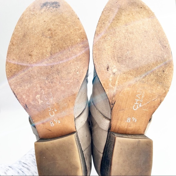 Charles by Charles David Tan Leather Strappy Ankle Boots size 8 - Picture 6 of 10